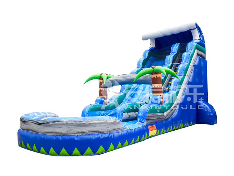 Giant inflatable water slide