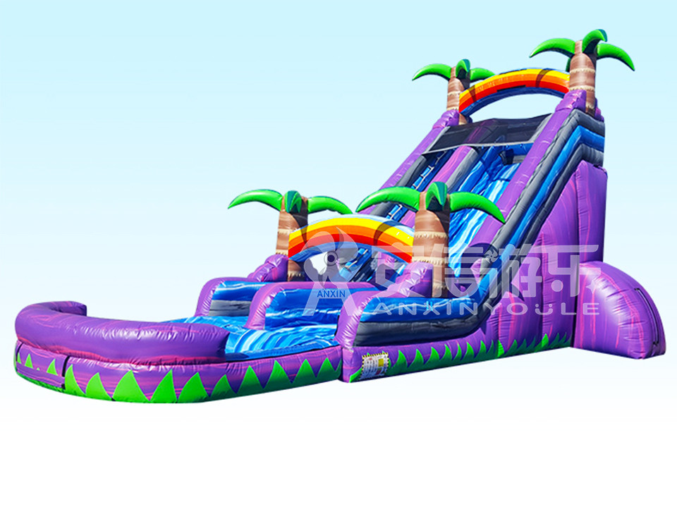 Giant inflatable water slide