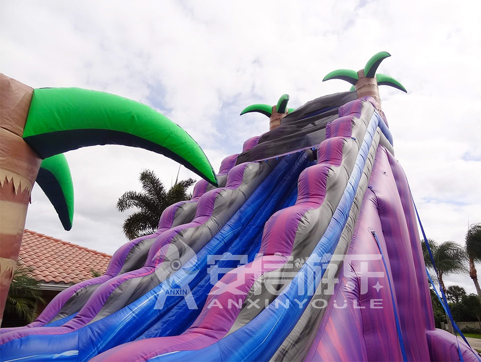 Giant inflatable water slide