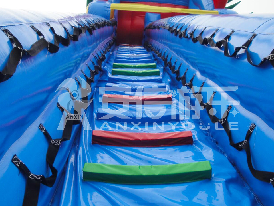 Giant inflatable water slide