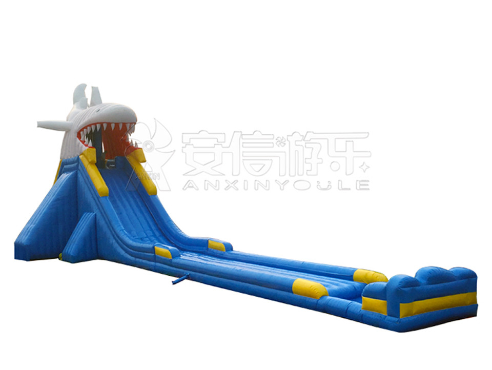 Giant inflatable water slide