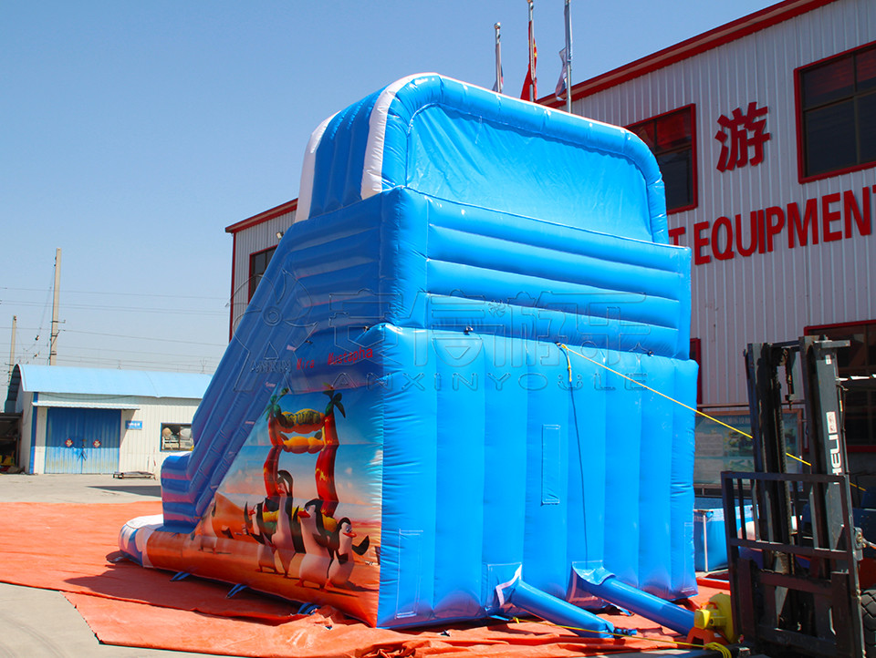 Giant inflatable water slide