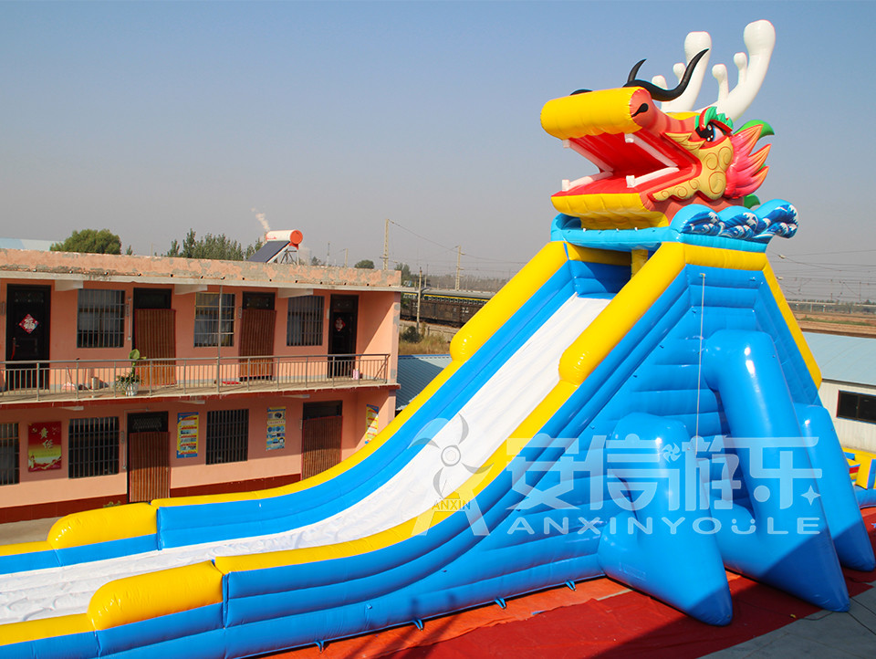 Giant inflatable water slide