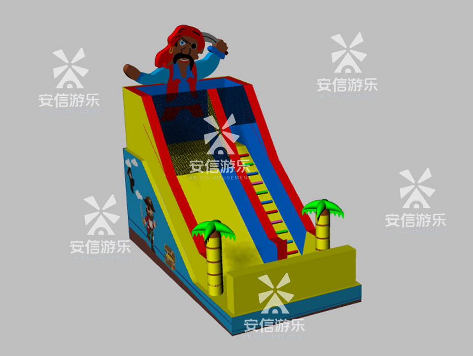 Inflatable dry Slide with Car Model