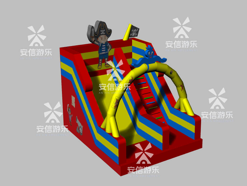 Inflatable dry Slide with Car Model