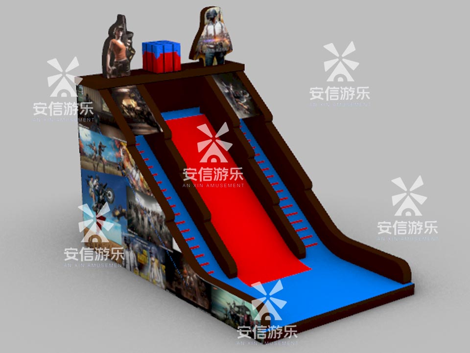 Inflatable dry Slide with Car Model