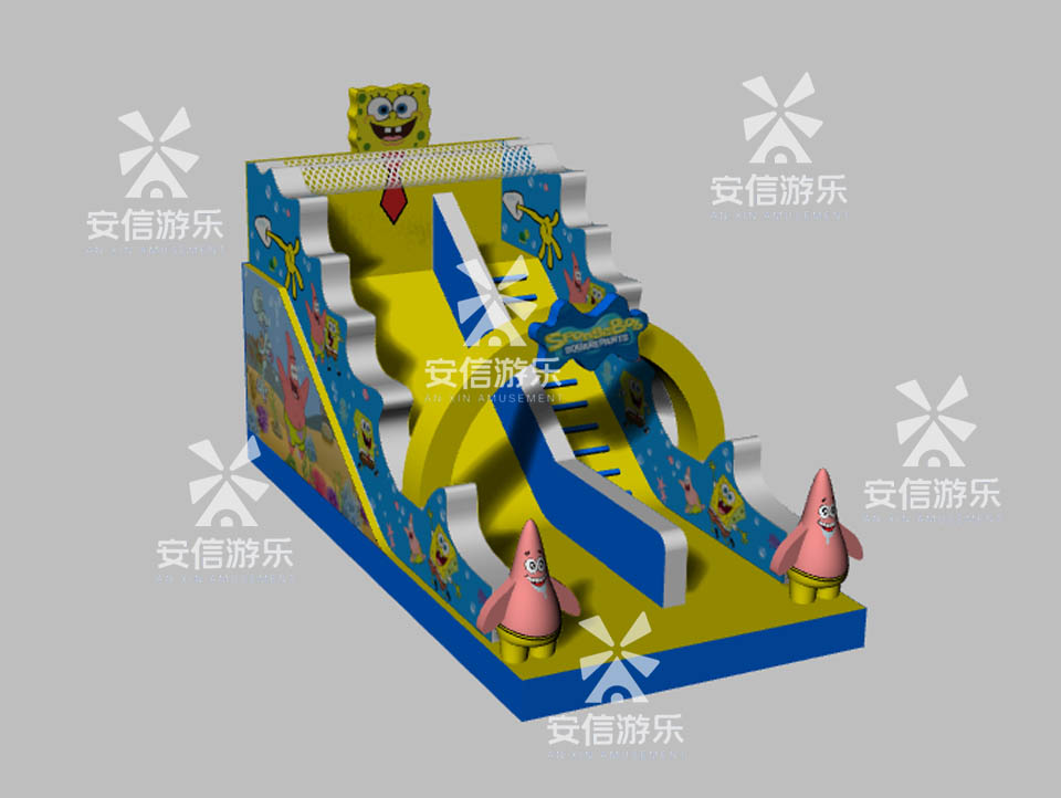 Inflatable dry Slide with Car Model