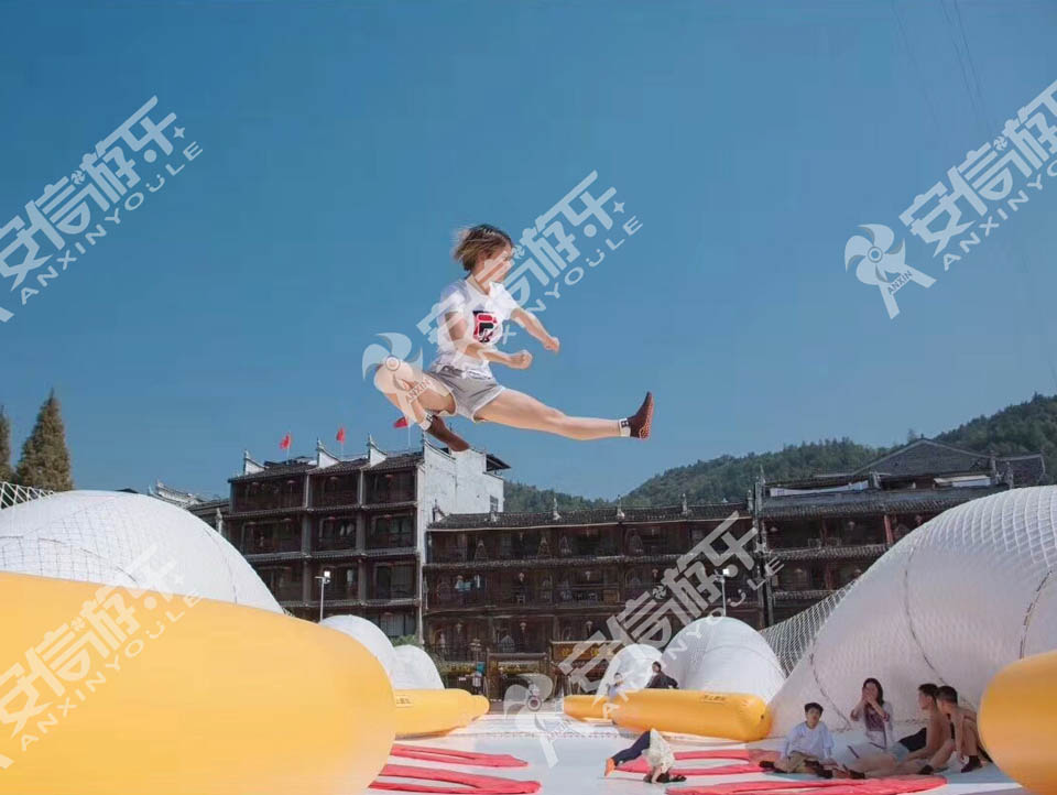 Trampoline bridge