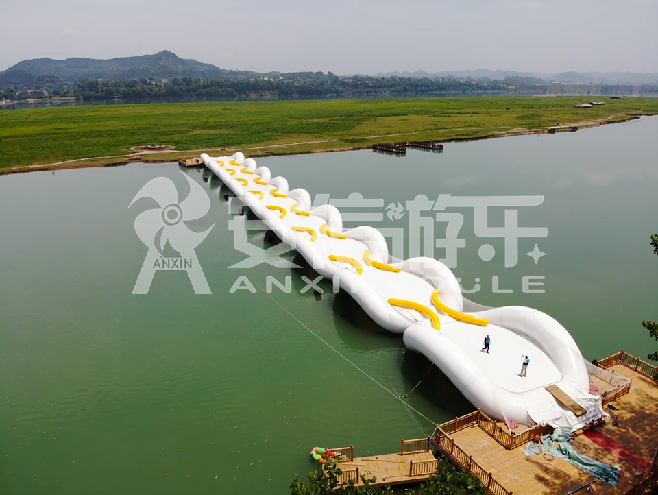 Trampoline bridge