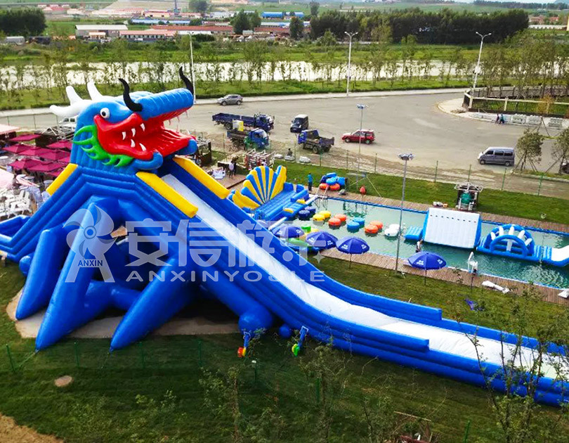 ANXIN Inflatable obstacle course floating mobile water park