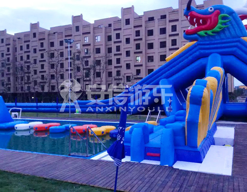 ANXIN Inflatable obstacle course floating mobile water park