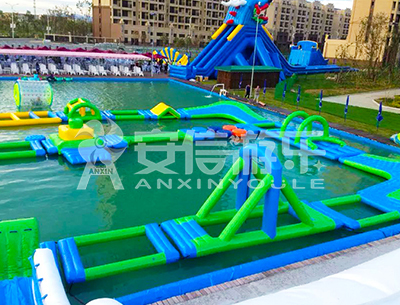 ANXIN Inflatable obstacle course floating mobile water park