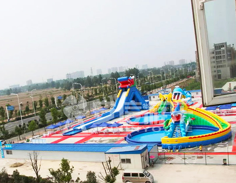 ANXIN Inflatable obstacle course floating mobile water park