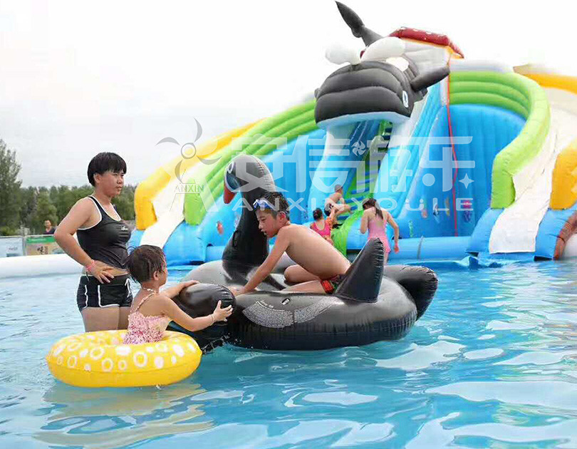 ANXIN Inflatable obstacle course floating mobile water park