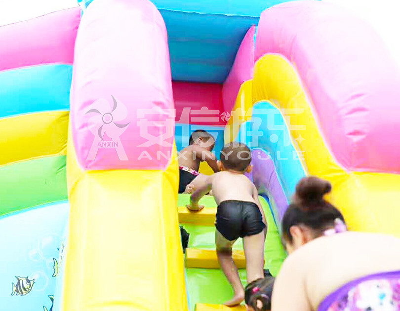 ANXIN Inflatable obstacle course floating mobile water park