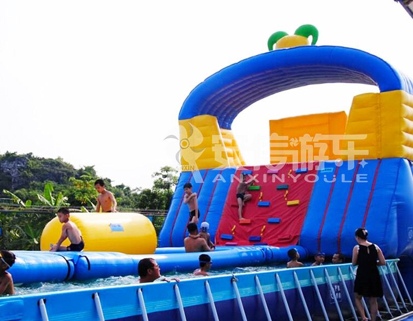 ANXIN Inflatable obstacle course floating mobile water park