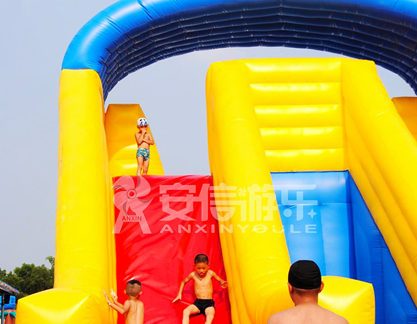 ANXIN Inflatable obstacle course floating mobile water park