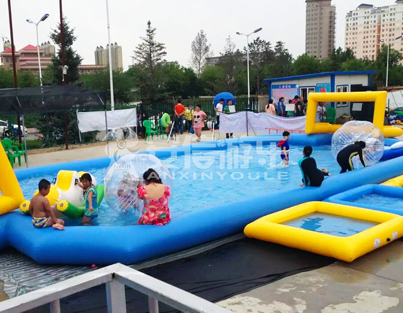 ANXIN Inflatable obstacle course floating mobile water park