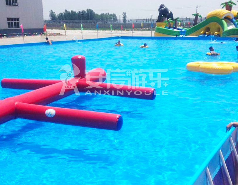 ANXIN Inflatable obstacle course floating mobile water park