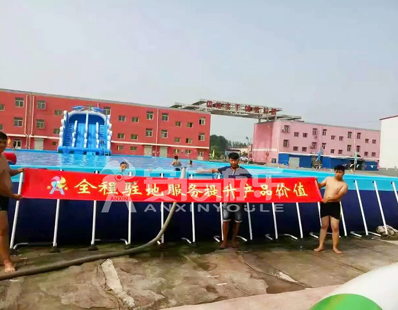 ANXIN Inflatable obstacle course floating mobile water park