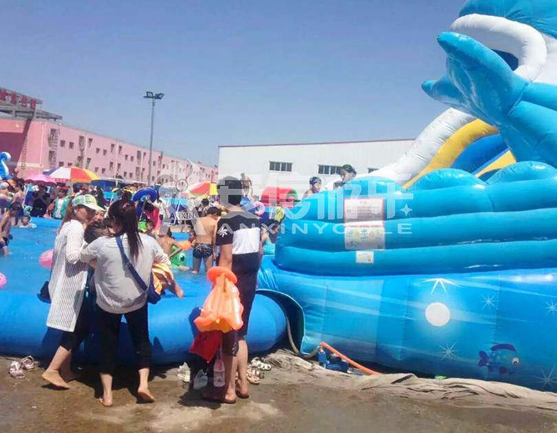 ANXIN Inflatable obstacle course floating mobile water park