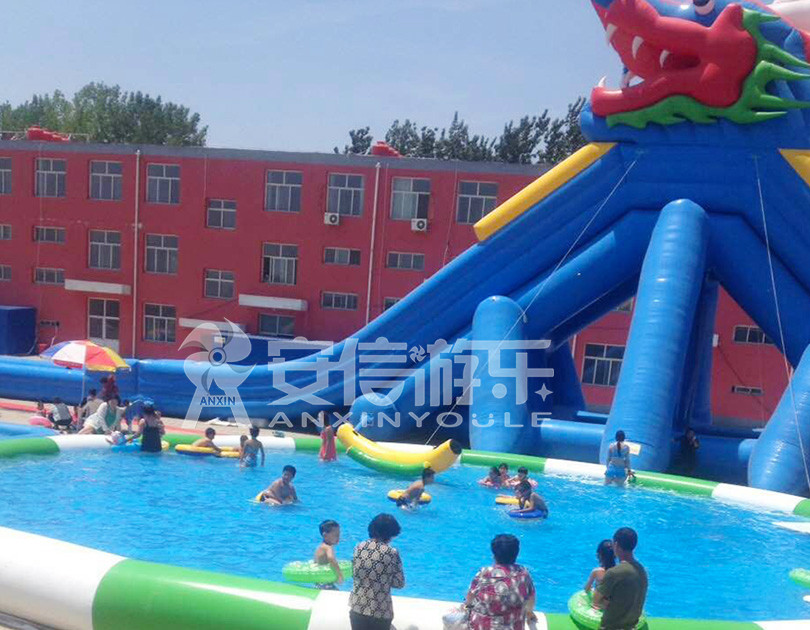 ANXIN Inflatable obstacle course floating mobile water park