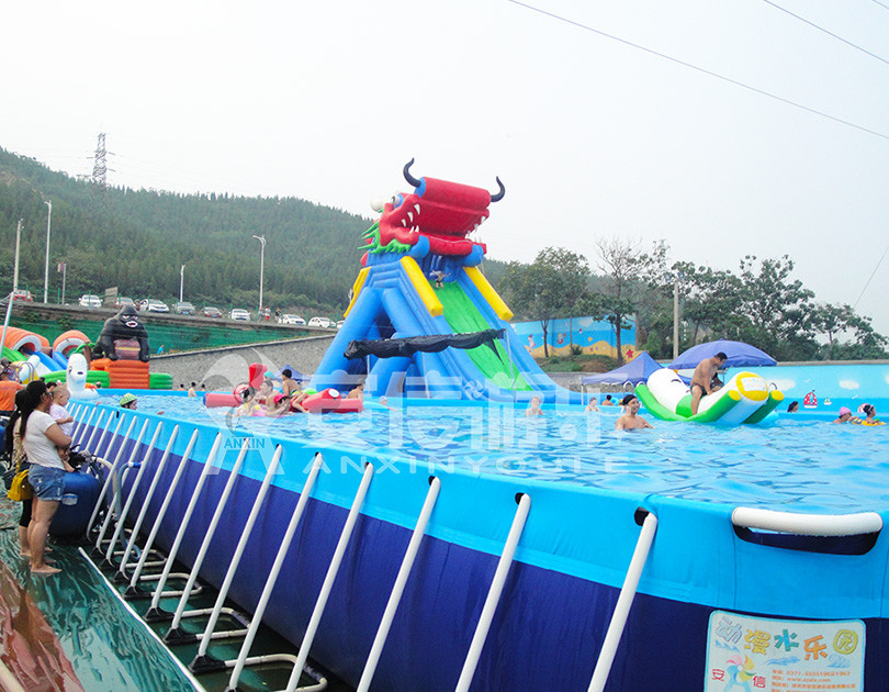 ANXIN Inflatable obstacle course floating mobile water park