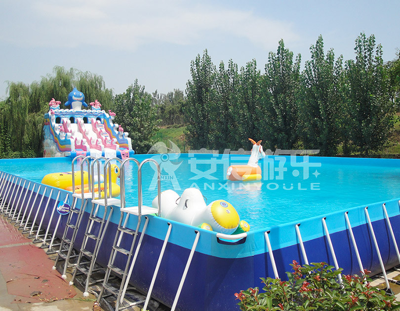 ANXIN Inflatable obstacle course floating mobile water park