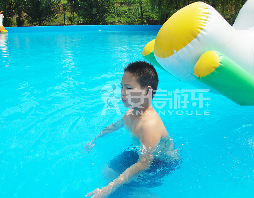 ANXIN Inflatable obstacle course floating mobile water park