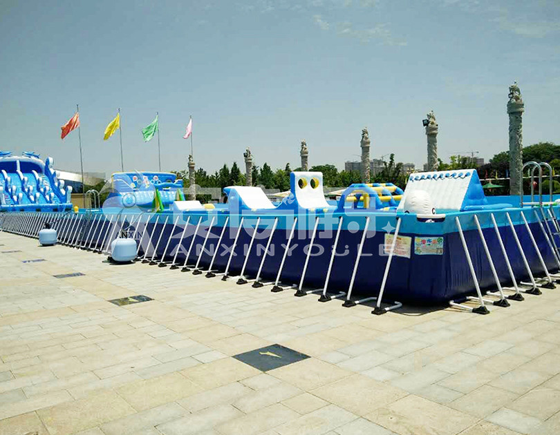 ANXIN Inflatable obstacle course floating mobile water park