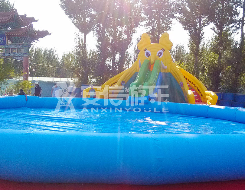 ANXIN Inflatable obstacle course floating mobile water park