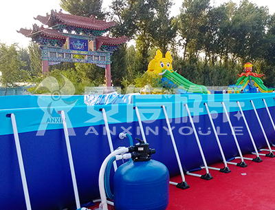 ANXIN Inflatable obstacle course floating mobile water park