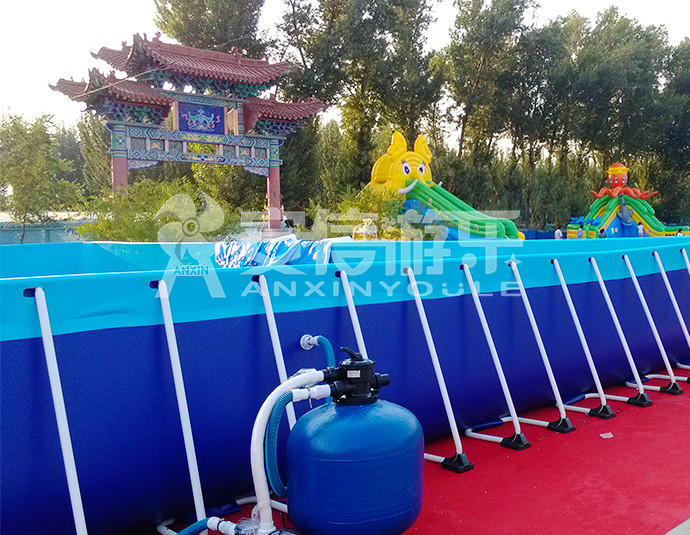 ANXIN Inflatable obstacle course floating mobile water park