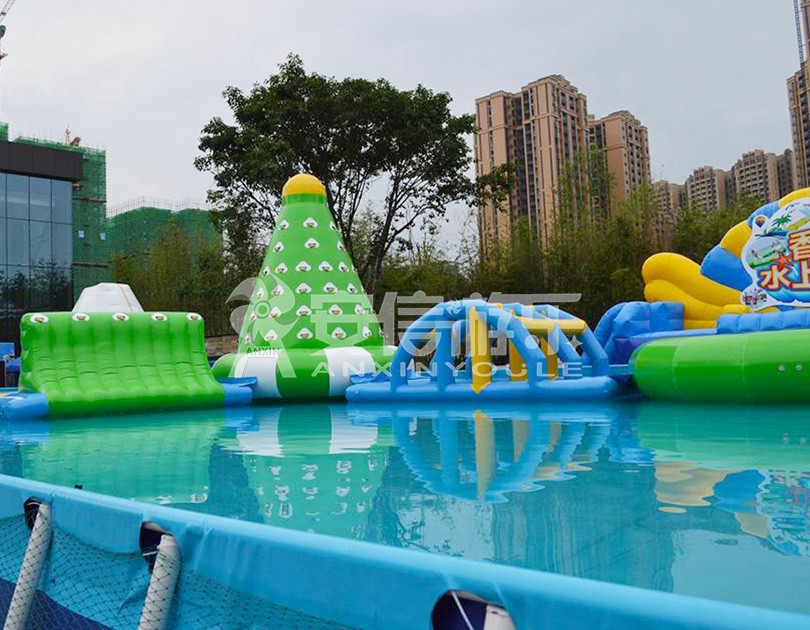 ANXIN Inflatable obstacle course floating mobile water park