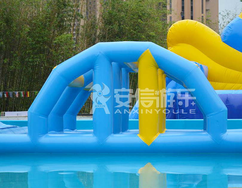 ANXIN Inflatable obstacle course floating mobile water park