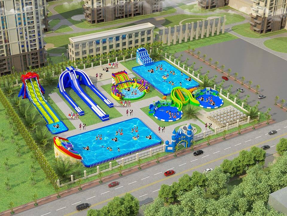 City Center Giant Mobile Water Park