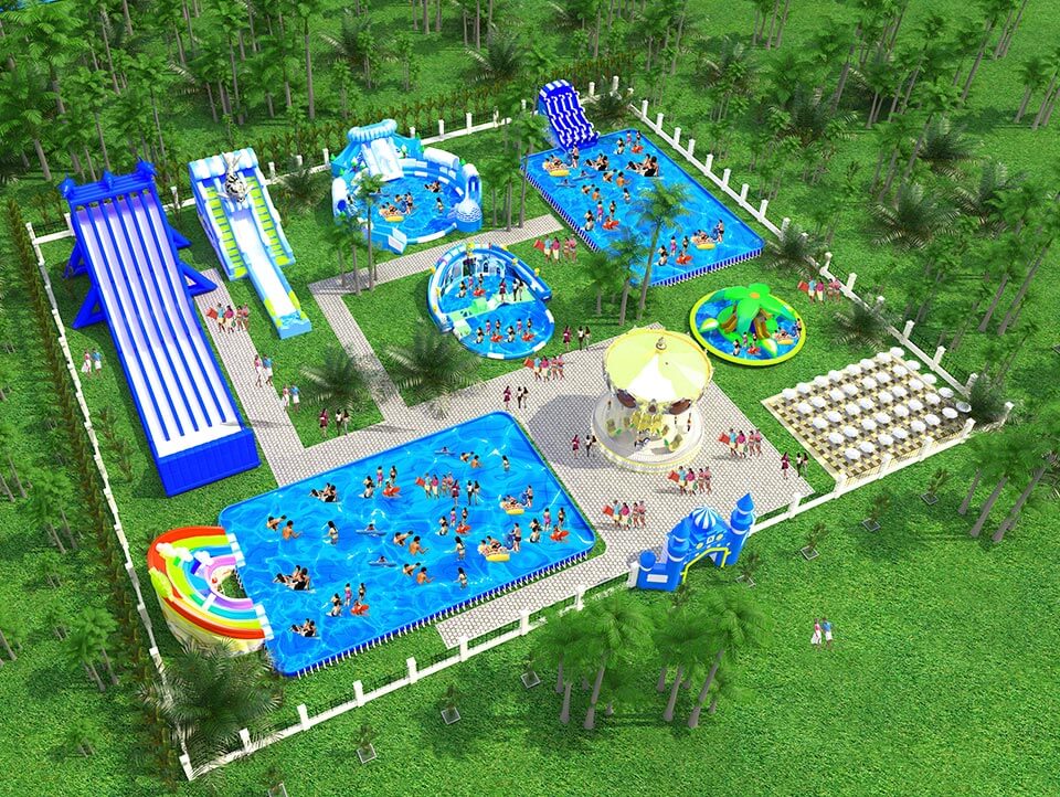 Forest theme Giant Mobile Water Park