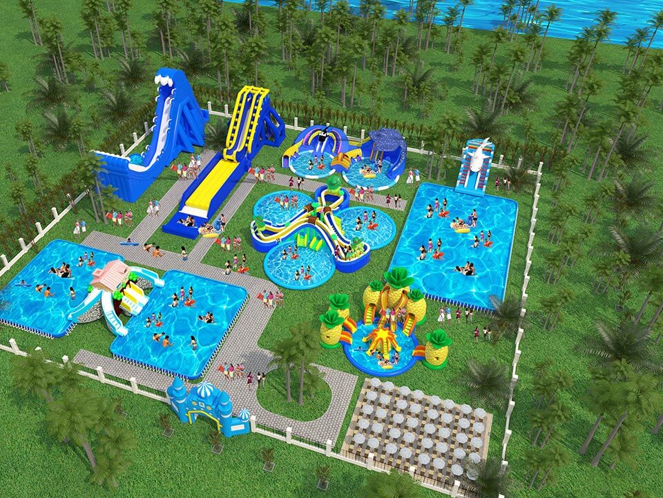 Forest theme Giant Mobile Water Park