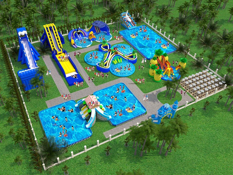 Forest theme Giant Mobile Water Park