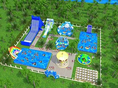 Forest theme Giant Mobile Water Park